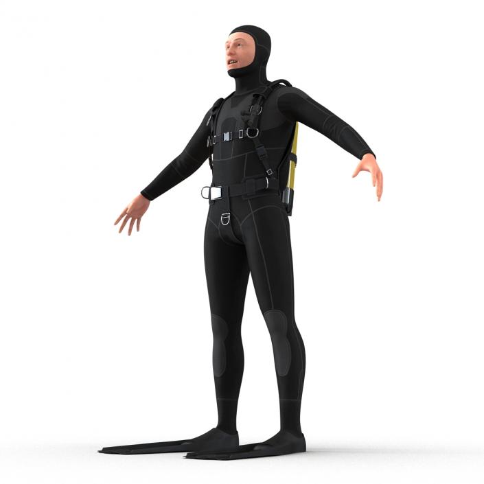 Diver Rigged 3D