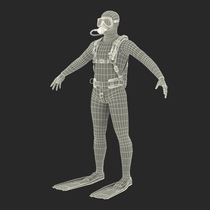 Diver Rigged 3D