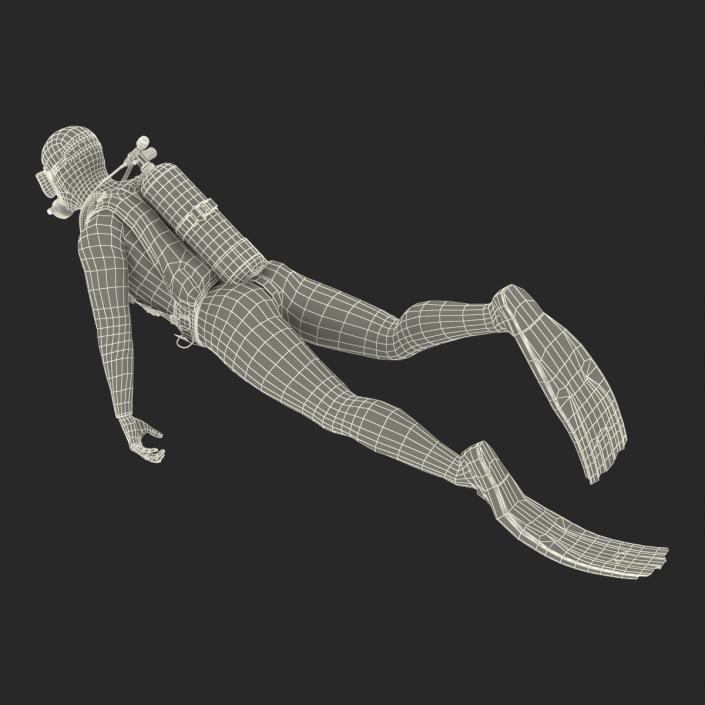 Diver Rigged 3D