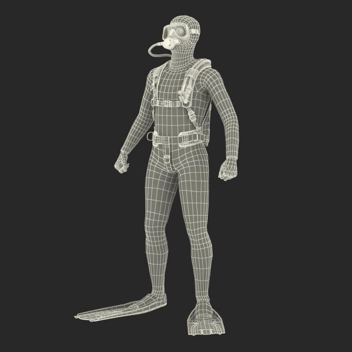 Diver Rigged 3D