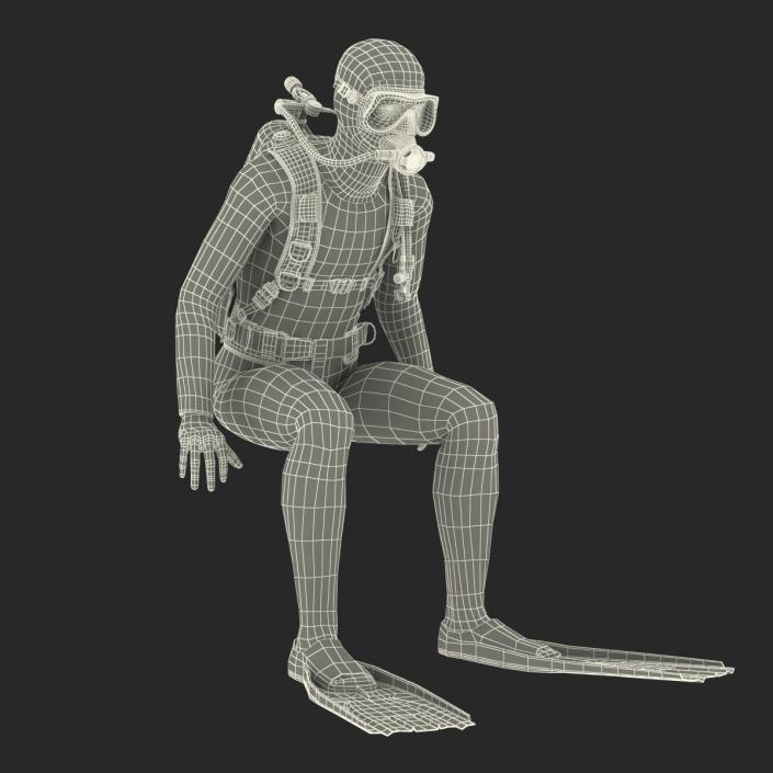 Diver Rigged 3D