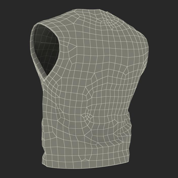 3D model Leather Biker Vest 2