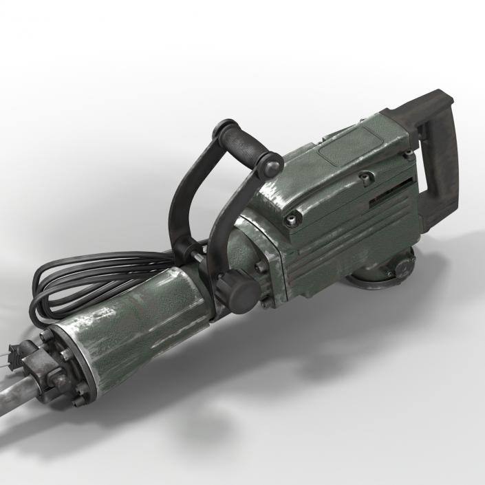 Electric Demolition Jack Hammer 3 Old 3D