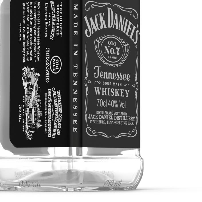 3D model Jack Daniels Bottle Empty