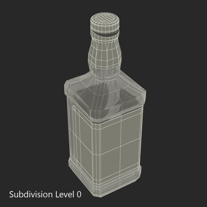 3D model Jack Daniels Bottle Empty