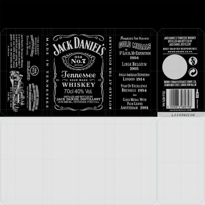 3D model Jack Daniels Bottle Empty