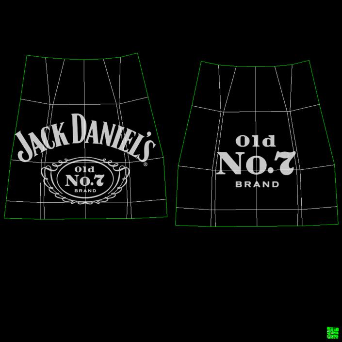 3D model Jack Daniels Bottle Empty