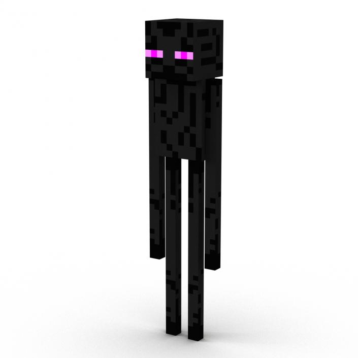 3D Minecraft EnderMan model