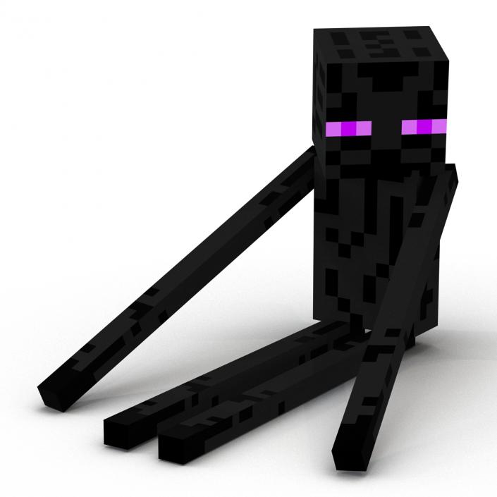 3D Minecraft EnderMan model