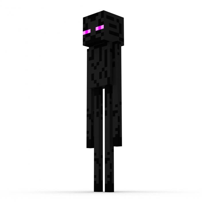 3D Minecraft EnderMan model