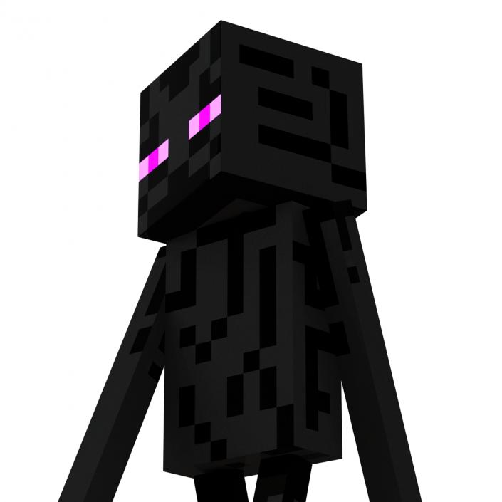 3D Minecraft EnderMan model