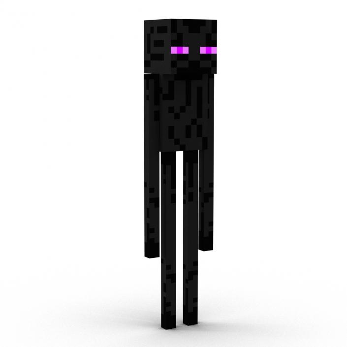 3D model Minecraft EnderMan Rigged