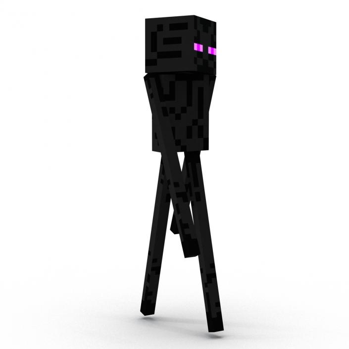 3D model Minecraft EnderMan Rigged