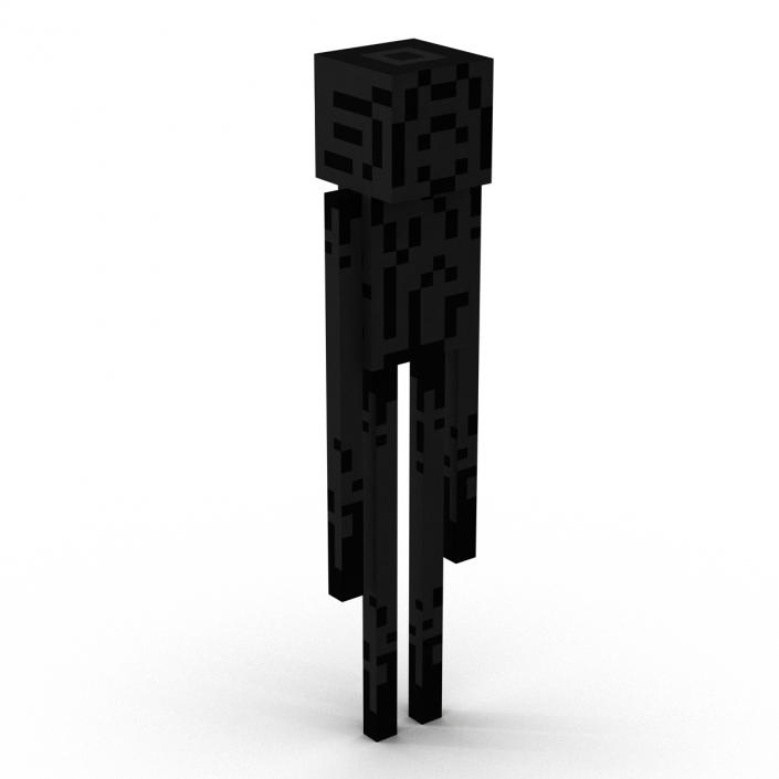 3D model Minecraft EnderMan Rigged