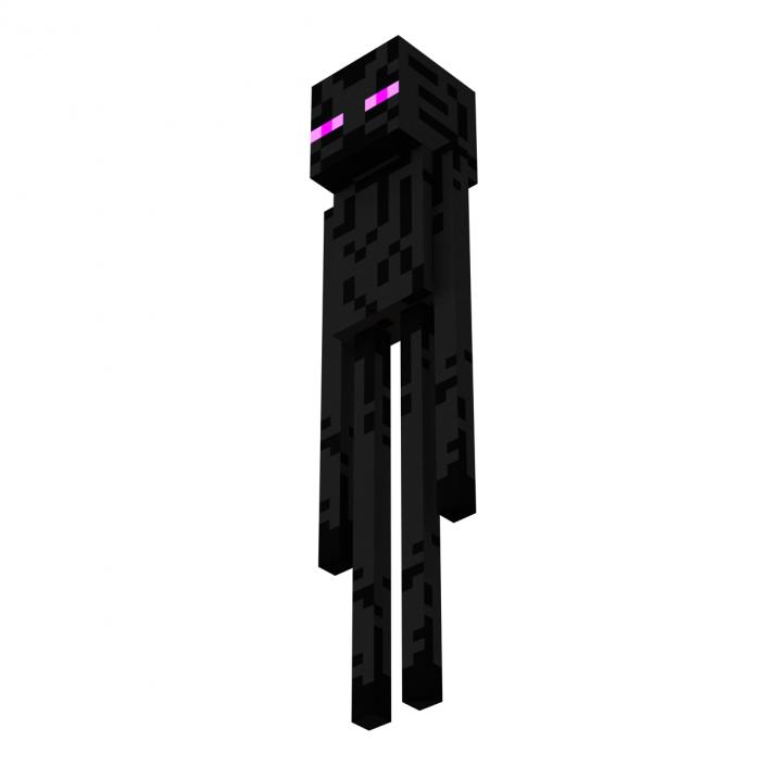 3D model Minecraft EnderMan Rigged