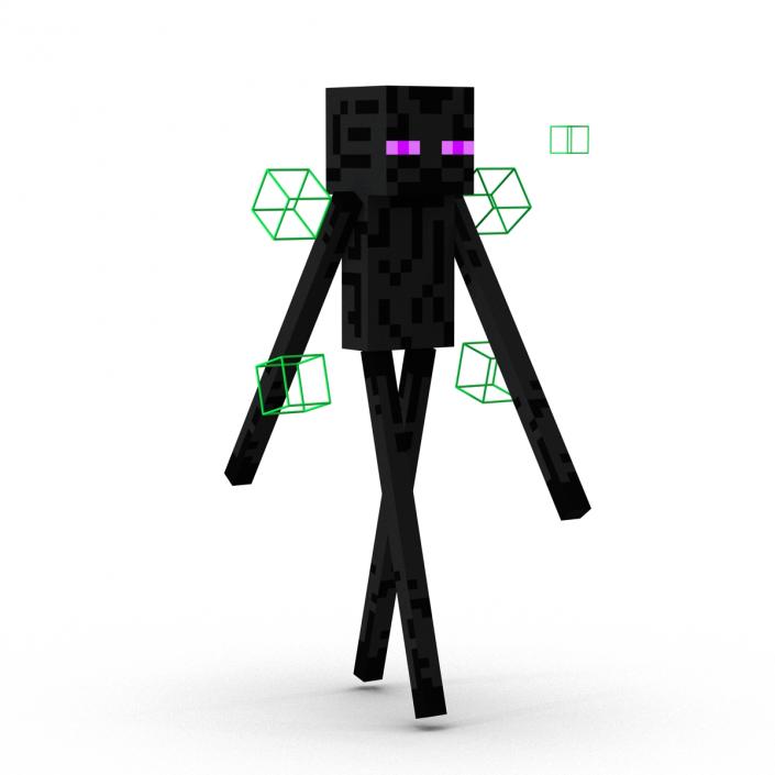 3D model Minecraft EnderMan Rigged