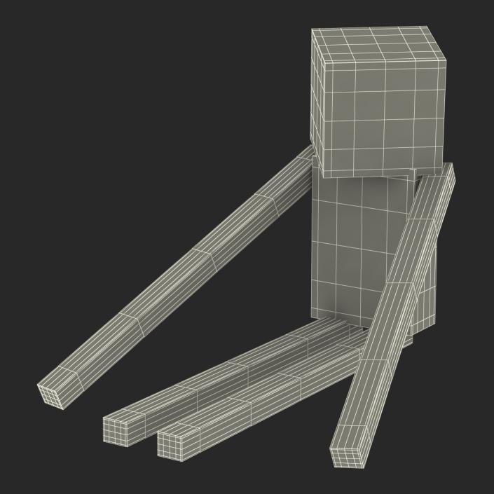 3D model Minecraft EnderMan Rigged