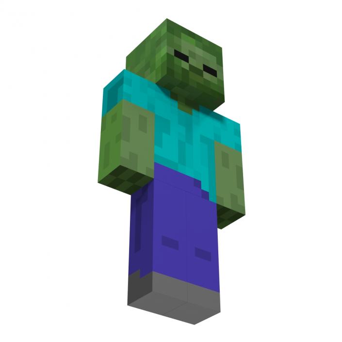 3D Minecraft Zombie