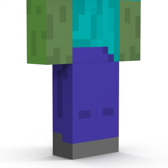 3D Minecraft Zombie