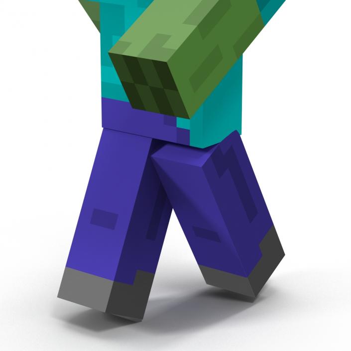 3D Minecraft Zombie