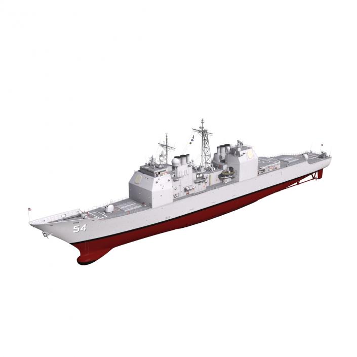 3D model Ticonderoga Class Cruiser Antietam CG-54