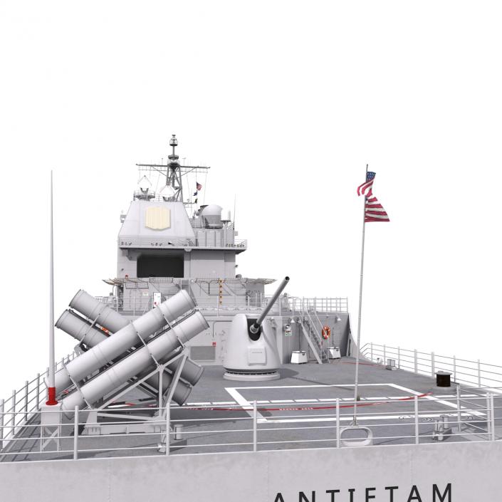 3D model Ticonderoga Class Cruiser Antietam CG-54