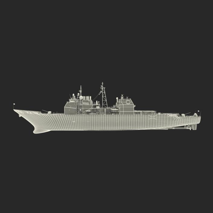 3D model Ticonderoga Class Cruiser Antietam CG-54