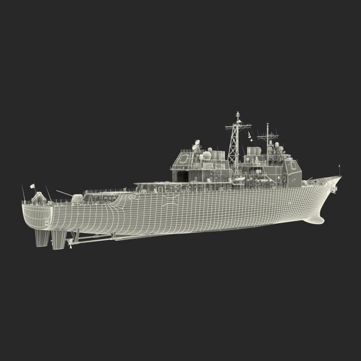 3D model Ticonderoga Class Cruiser Antietam CG-54