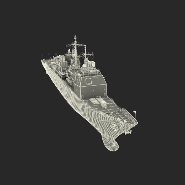 3D model Ticonderoga Class Cruiser Antietam CG-54