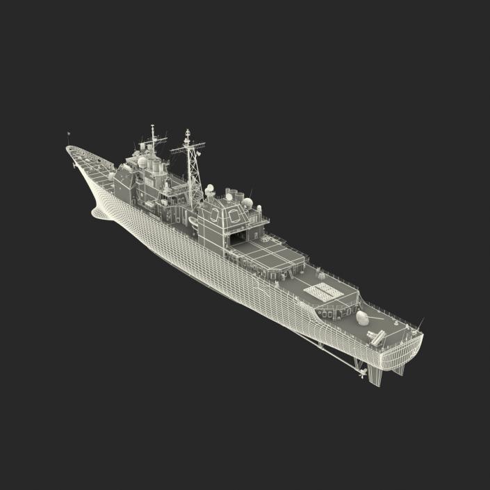 3D model Ticonderoga Class Cruiser Antietam CG-54