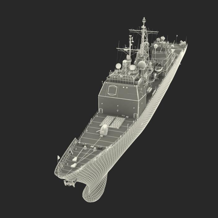 3D model Ticonderoga Class Cruiser Antietam CG-54