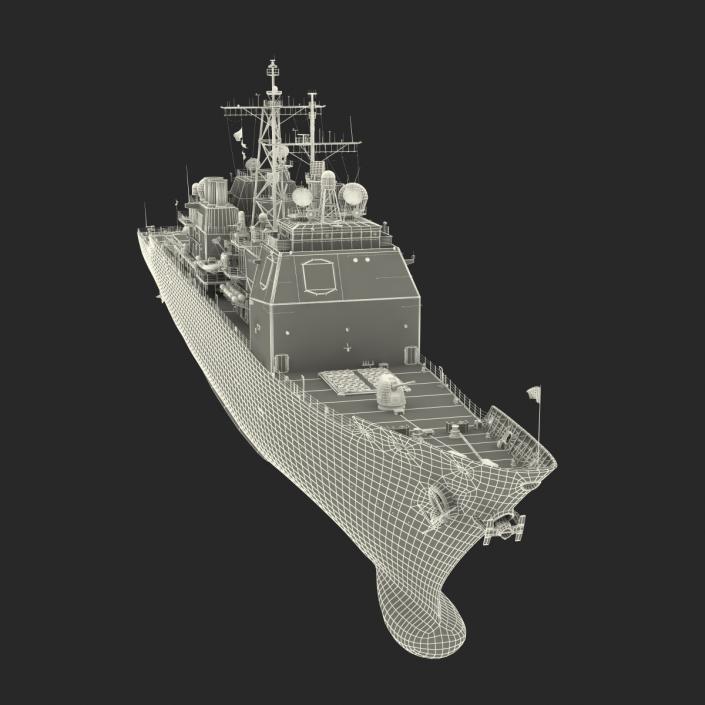 3D model Ticonderoga Class Cruiser Antietam CG-54