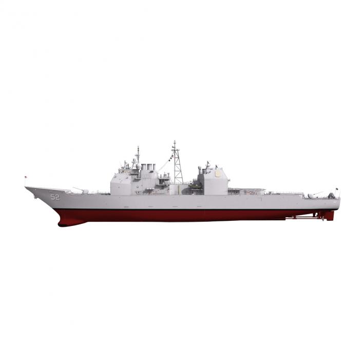 3D Ticonderoga Class Cruiser Bunker Hill CG-52 model