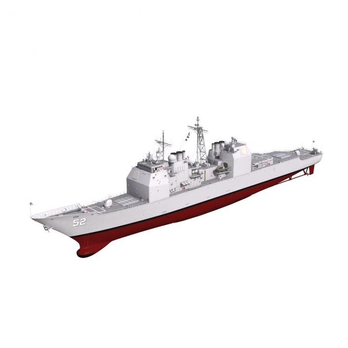 3D Ticonderoga Class Cruiser Bunker Hill CG-52 model