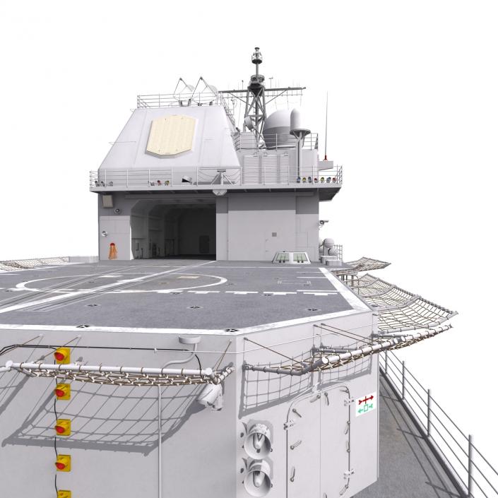 3D Ticonderoga Class Cruiser Bunker Hill CG-52 model