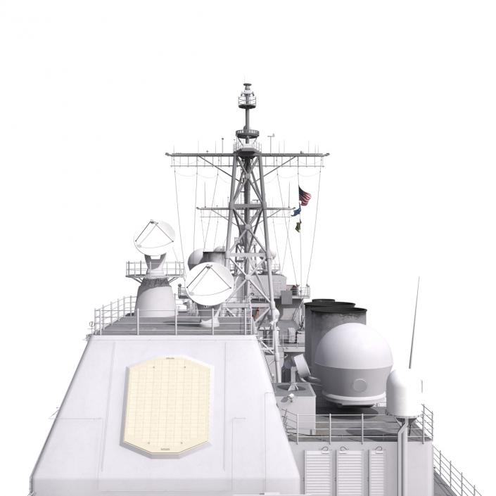 3D Ticonderoga Class Cruiser Bunker Hill CG-52 model