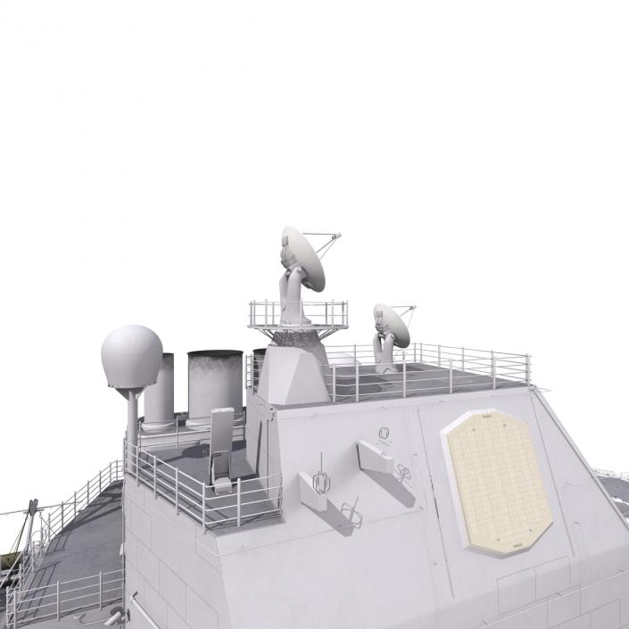 3D Ticonderoga Class Cruiser Bunker Hill CG-52 model