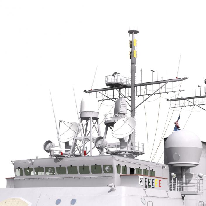 3D Ticonderoga Class Cruiser Bunker Hill CG-52 model