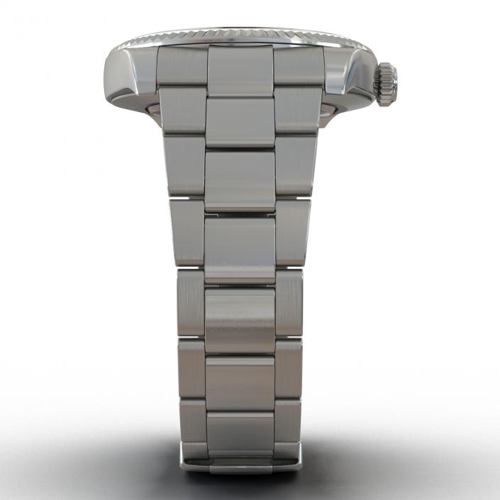 3D model Rolex Datejust White Gold 36mm