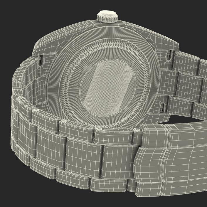 3D model Rolex Datejust White Gold 36mm