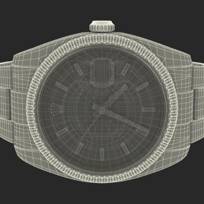 3D model Rolex Datejust White Gold 36mm