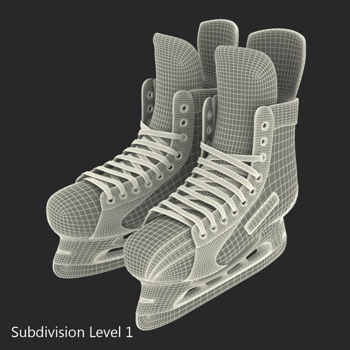 Hockey Skates Bauer 3D model