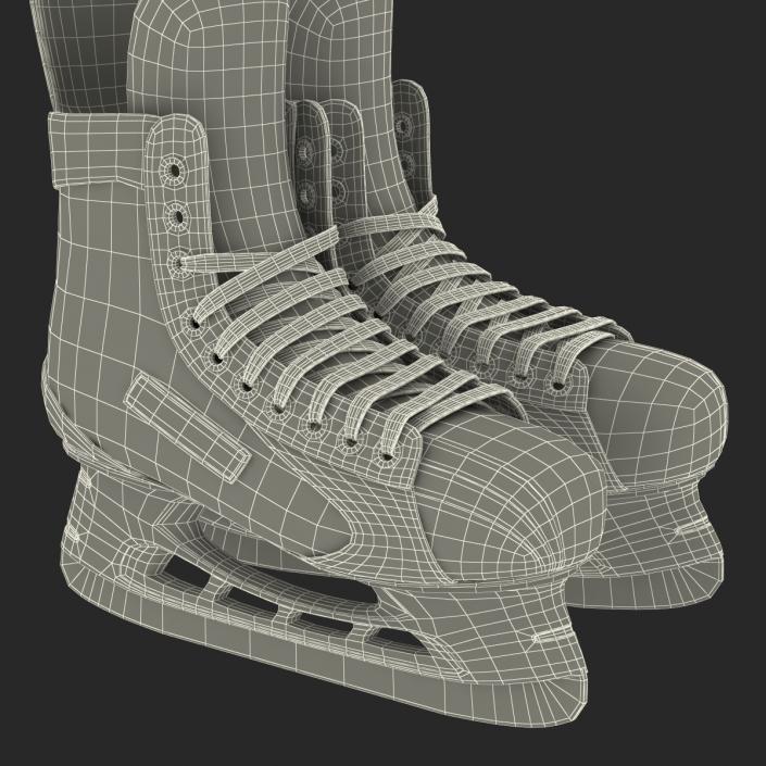 Hockey Skates Bauer 3D model