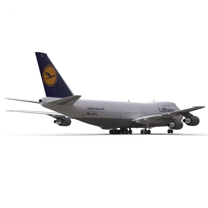 3D model Boeing 747-200B Lufthansa