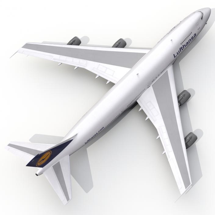 3D model Boeing 747-200B Lufthansa