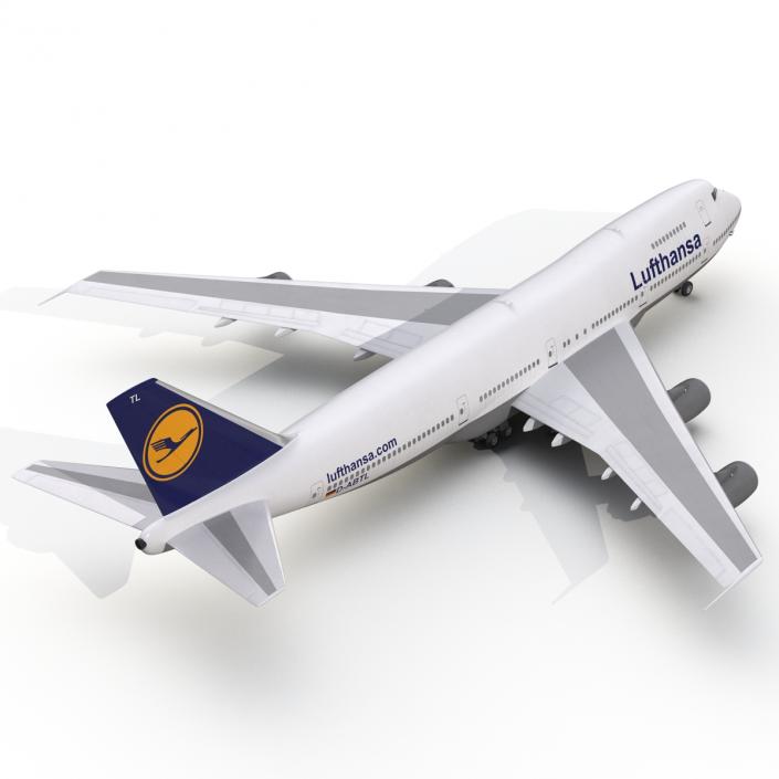 3D model Boeing 747-200B Lufthansa