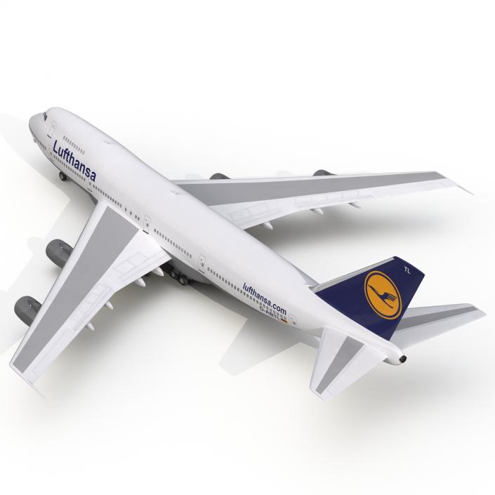 3D model Boeing 747-200B Lufthansa