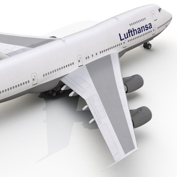 3D model Boeing 747-200B Lufthansa