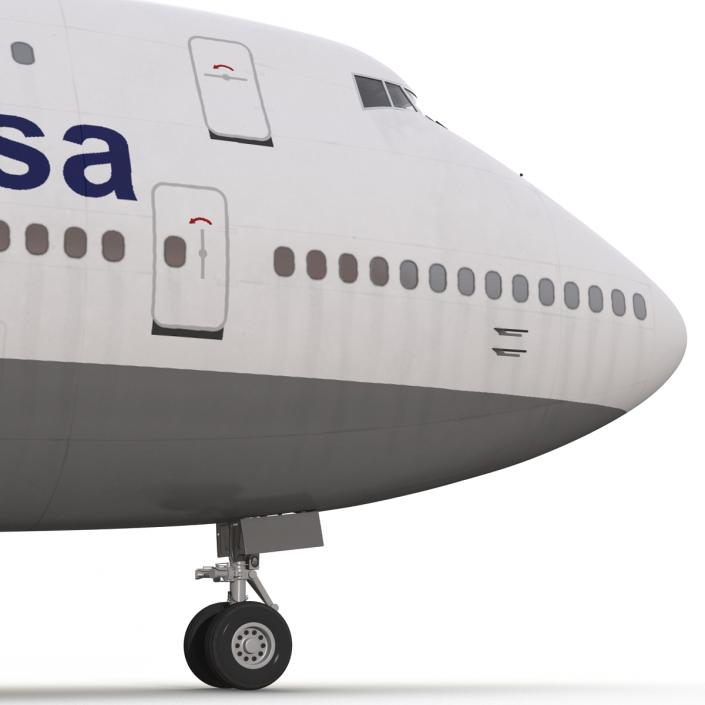 3D model Boeing 747-200B Lufthansa