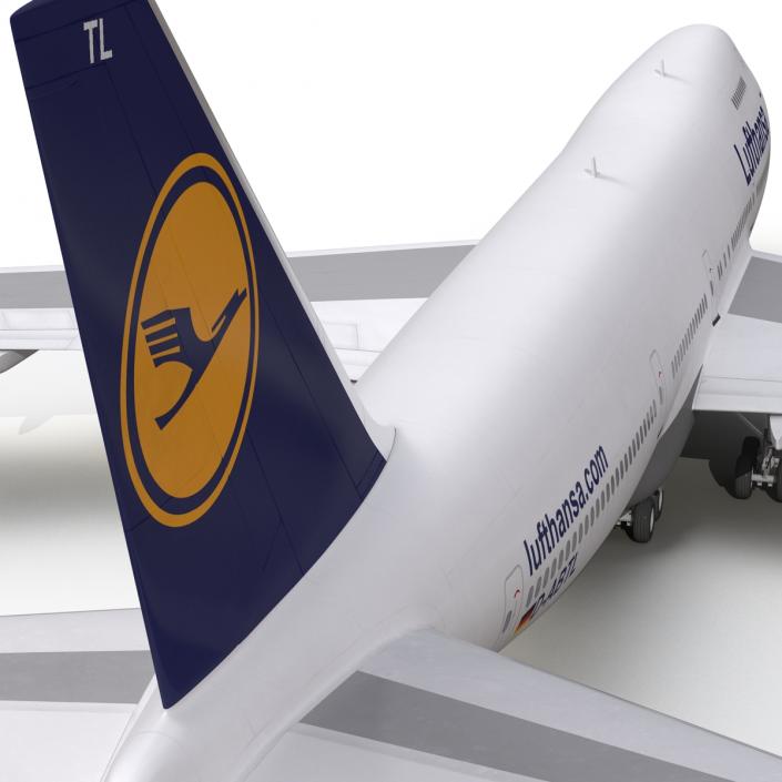 3D model Boeing 747-200B Lufthansa